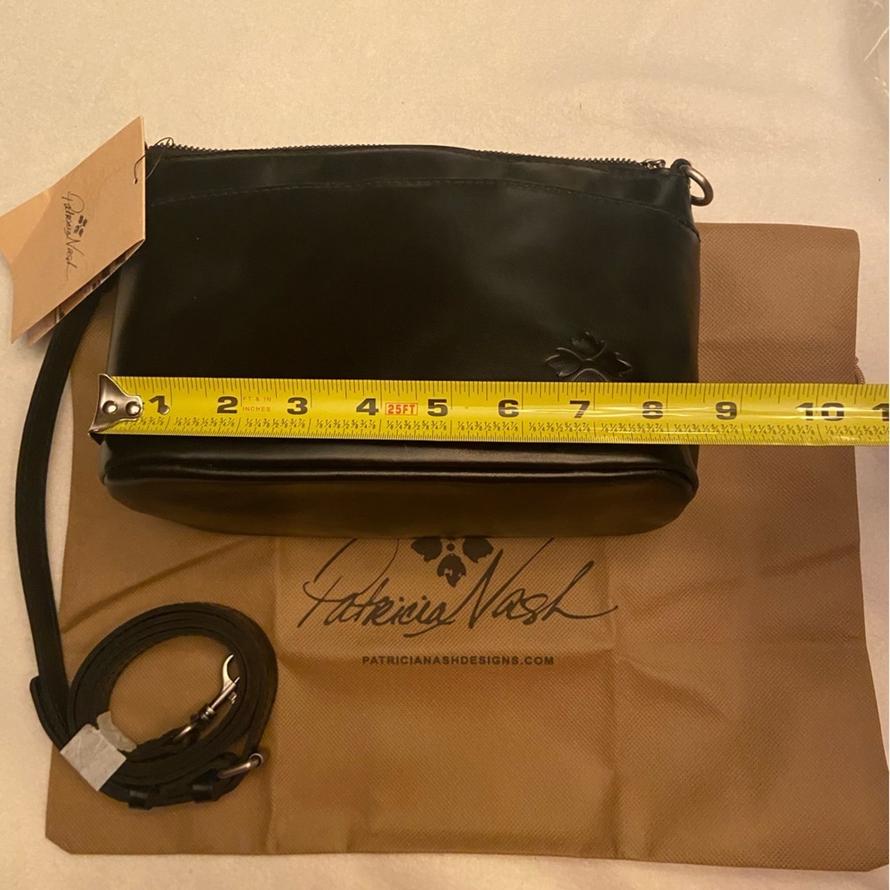 Patricia Nash Black Leather Crossbody Bag - Picture 6 of 8